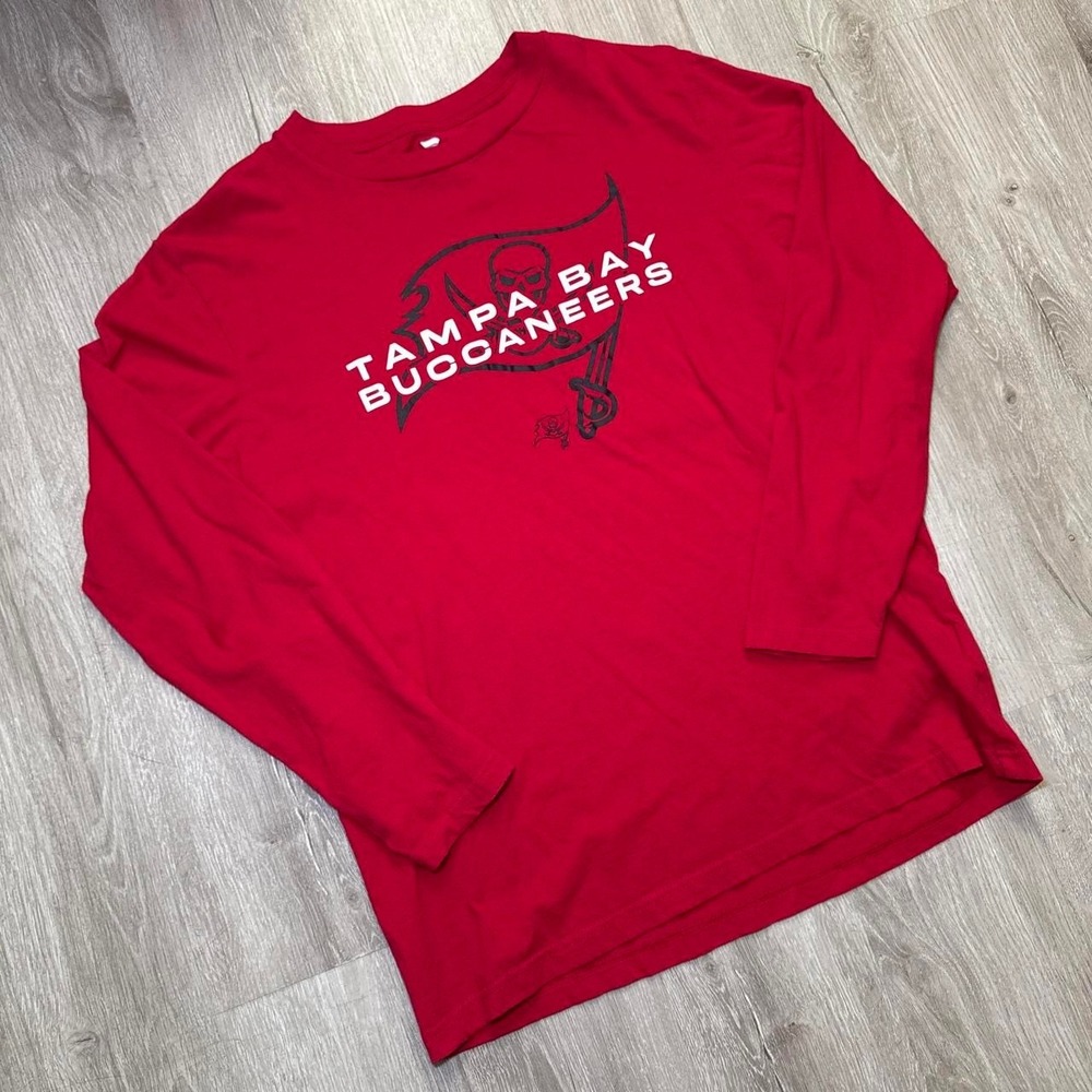 Red Tampa Bay Buccaneers long sleeve shirt